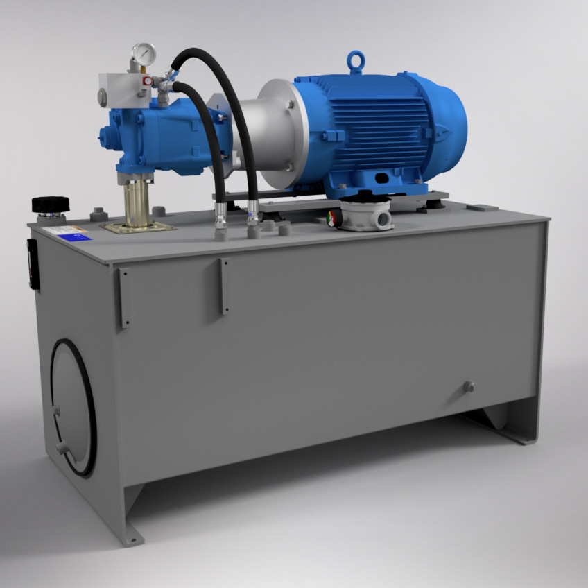 50 HP Medium-Pressure Hydraulic Power Unit